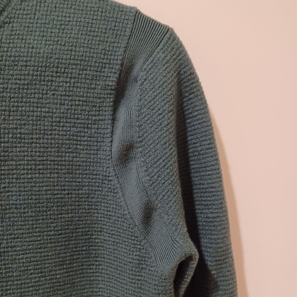 Todd Snyder Mens Merino Waffle Crewneck Long Sleeve Sweater Snyder Olive Slim - Picture 5 of 8